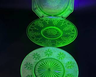 71 GreenUraniumGlassPlates