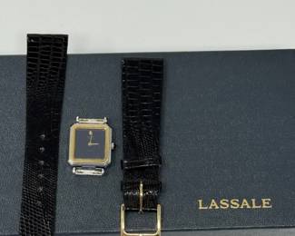 234 VintageSeikoLassaleQuartzWatchNewLeatherStrap