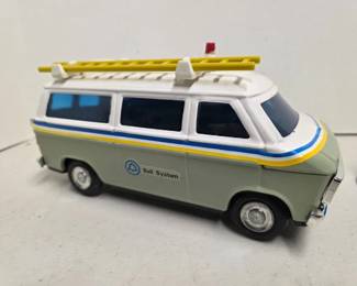 161 1970sBellSystemTelephoneMetalVanCoinBank