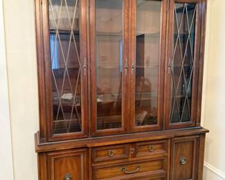 1 1971TwoPieceThomasvilleChinaBuffetandHutch