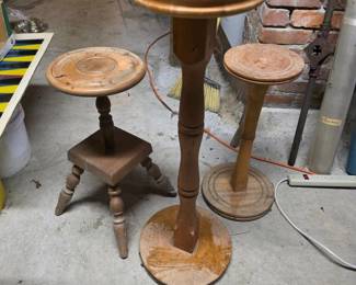 160 3WoodenPlantStands