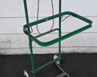 189 VintageTrashBagHolderCart