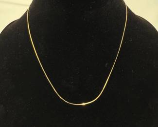 3 1714kGoldHerringboneNecklace