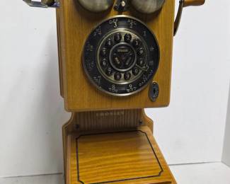 164 CrosleyMuseumSeriesReplicaWoodenWallTelephone