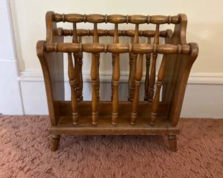 17 MidCenturyModernWoodenMagazineRackbyAuthenticFurniture