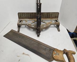 181 VIntageLakesideCastIronMiterBox21MiterSaw