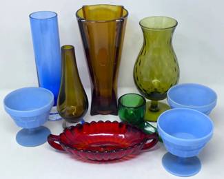 101 AnchorHockingMidCenturyModernRocketVaseImperialGlassMore