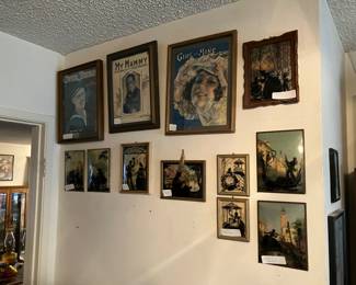 Silhouettes and other framed pictures