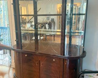 China Cabinet with Matching Dining Room Table