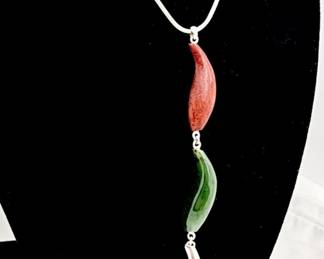 Tiffany Frank Gehry Fish Pendant Necklace