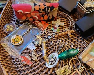 keychains and costume jewelry