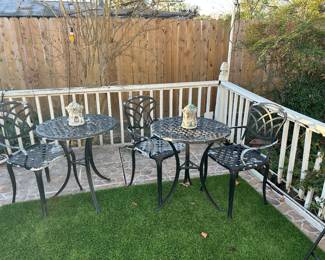 Iron patio furniture