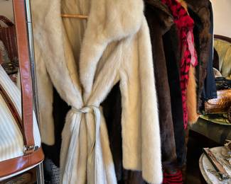 Vintage White mink coat