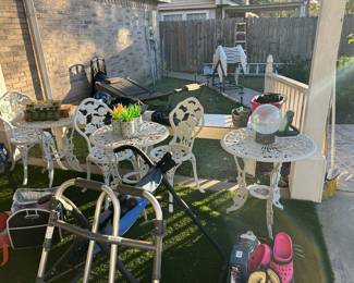 Iron patio furniture