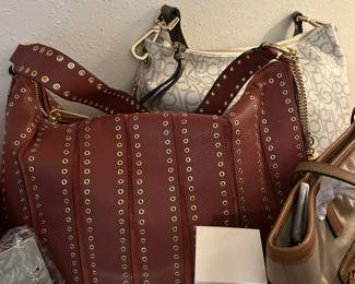 Michael Kors purse grommet detail