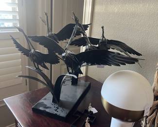 Bird statue