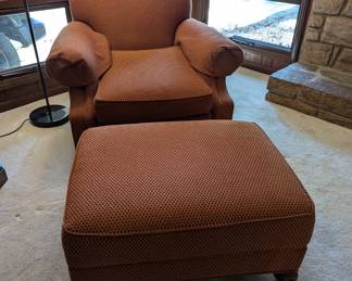 Wesley Hall Chair w/ Ottoman