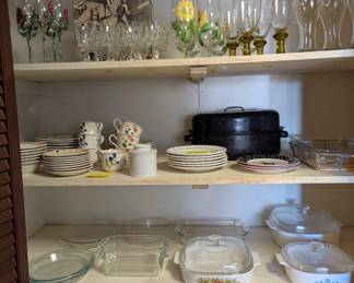 Pyrex, CorningWare, Wedgewood, Noritake Summer Estate Dinnerware, Villeroy & Boch Glassware, & More