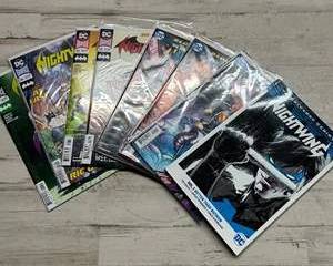 DC Comics Nightwing Comic Book Lot – Rebirth Era Issues, Batman Family, Bagged Comics