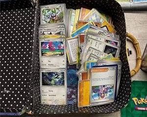  Pokemon Trading Card Lot Binder Bulk 100 Plus Cards Commons Uncommons Holos Trainers