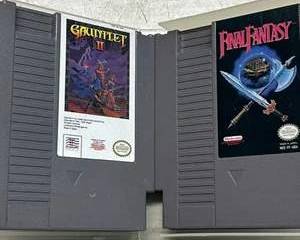 Nintendo NES Game Lot – Final Fantasy & Gauntlet II Authentic Original Cartridges