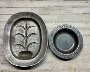 Wilton Pewter Teleflora Collector Plate Bowl Good Will Toward Men Peace on Earth