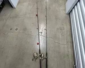 Vintage Spinning Rod & Reel Lot – Zebco 6½’ Spinning Rod w/ Abu Garcia Reel + Shimano Scimitar Rod & Daiwa Regal-X Reel