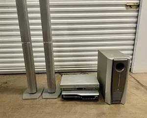  JVC TH-C5 DVD Home Theater System 5 Disc Changer Subwoofer Tower Speakers