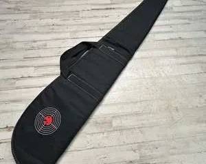  Black Padded Rifle Soft Case with Carry Handle & Target Design – Approx. 52–53” Long Gun Case