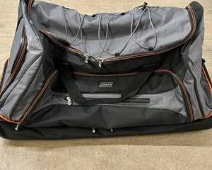 Coleman Large Rolling Duffel Bag – Wheeled Travel / Gear Bag – Black & Gray