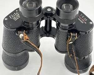 Elite 7x35 Binoculars Light Weight Triple Tested Coated Optics Vintage Field Glasses