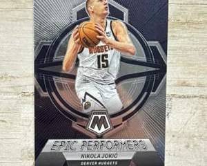 Nikola Jokic Denver Nuggets NBA Insert Basketball Card Panini Mosaic Thunder Road