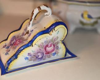 German antique cheese dome or butter dish lid by R.S. Prussia