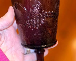 Amethyst Purple Goblets set of 12