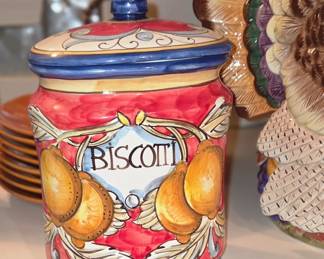 Vintage Nonni's Biscotti jar