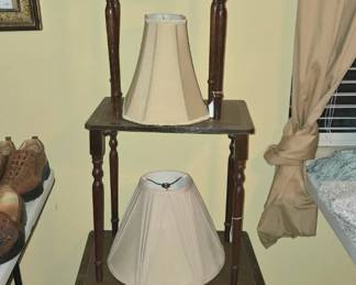 Antique Leather Top Nesting Tables set of three