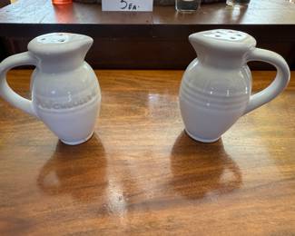 LE CREUSET SALT N PEPPER SHAKERS