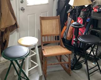 Rocking Chair, Folding Stools And More