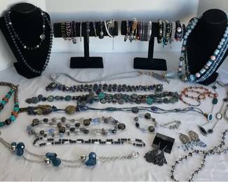 Blue Colored Costume Jewelry