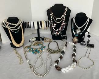 White Hughes Of Costume Jewelry