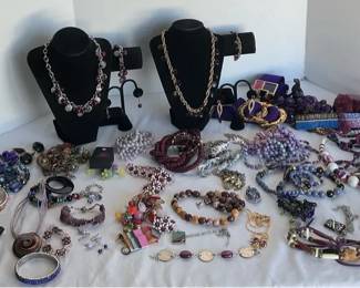 Pink And Purple Costume Jewelry