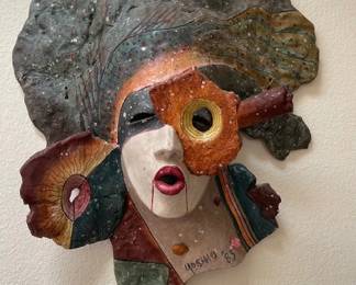 Yoshio Taylor Born 1945 Large Ceramic Mask