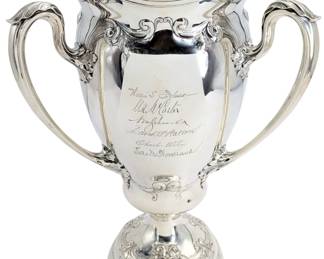 Monumental Gorham Sterling Silver Three Handled Loving Cup 87.065 ozt.