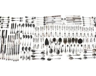 230 Tiffany  Co Flatware Service Set Whittier Pattern  Approximately 365 ozt.