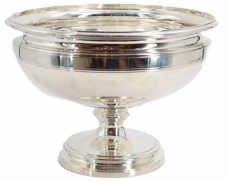 Tiffany Co. Sterling Silver Pedestaled Punch Bowl  93.175 ozt.