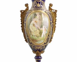 Monumental 18th Century Sevres Porcelain Urn