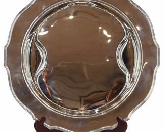 Gorham Uniquely Sculpted Sterling Silver Charger 32.120 ozt.