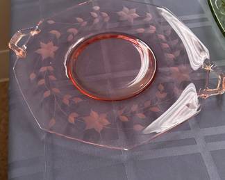 Pink depression Glass
