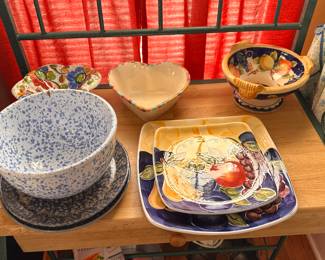 Decorative serving pieces