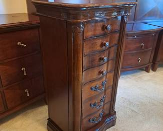 $150. tall jewelry tower/chest 